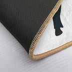 Stranger Things  Eddie Munson with His Guitar - She Was Destined for An Alternate Dimension.  Anti-Trip Bath Mat