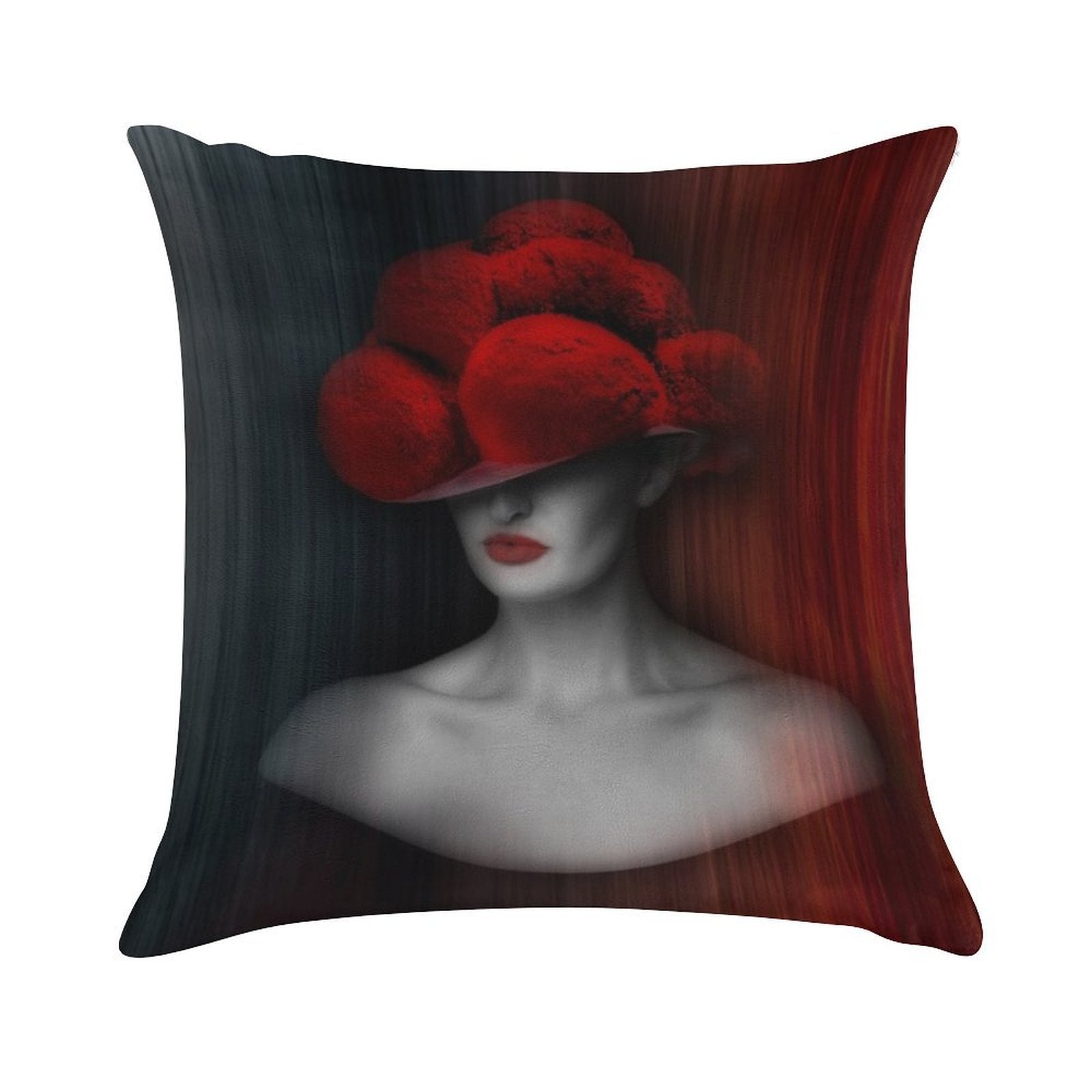 Black Forest Lady ART 2.0 Soft Skin-Friendly Throw Pillow