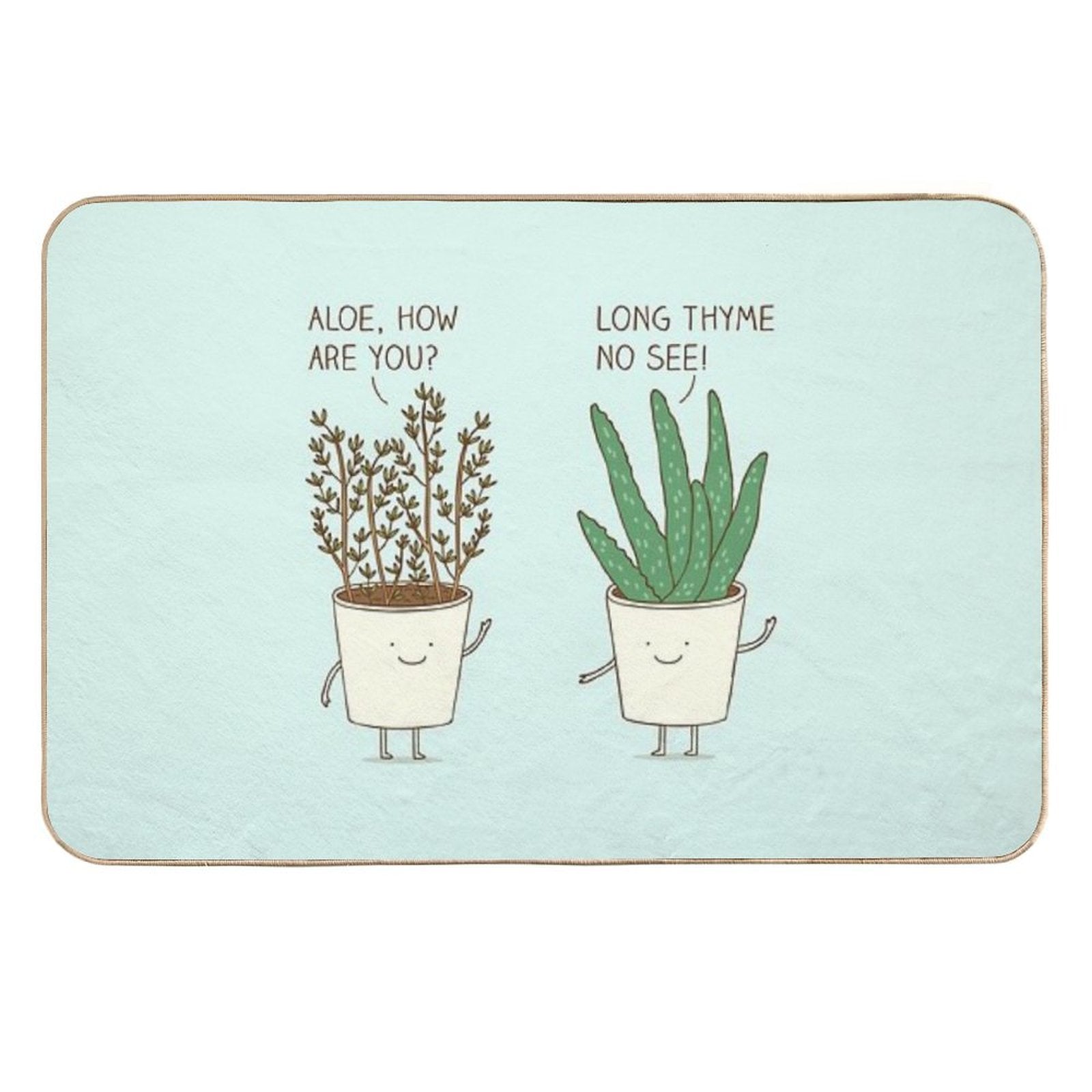 Garden Etiquette  Easy To Clean Bath Mat