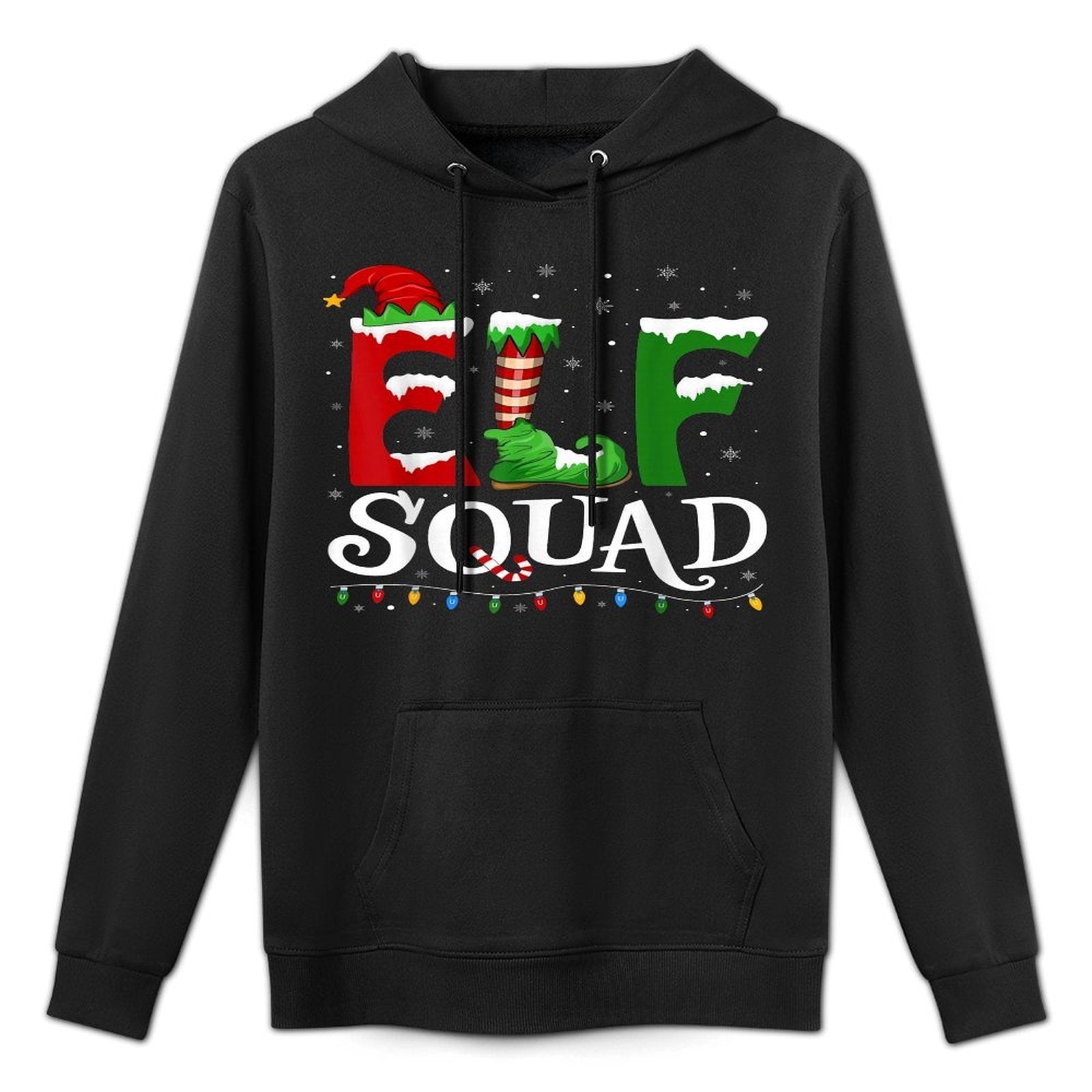 Elf Squad Funny Christmas Family Pajamas Easy Care Hoodie