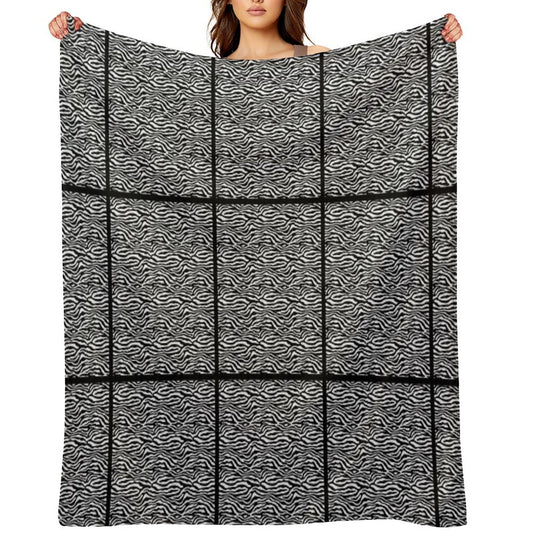 Zebra Allover Print Phone Case Easy Care Throw Blanket