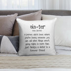 Sister Soft High-Density Material Throw Pillow