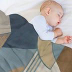 Vibrant Geometric Design Easy Care Throw Blanket