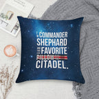 Favorite on The Citadel Soft Style Accent Throw Pillow