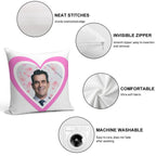 Modern Family Phil Dunphy Heart Soft Luxury Feel Throw Pillow