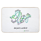 Healing Is Not Linear. Healing Is Hard Durable Bath Mat