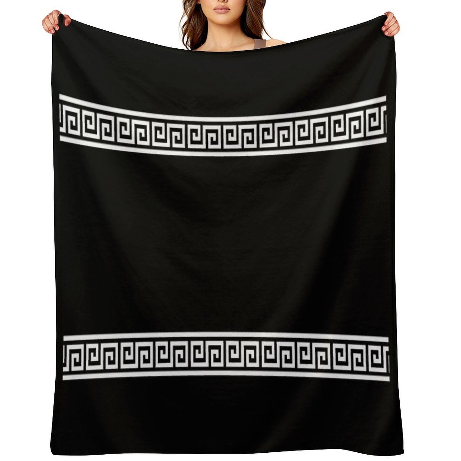 Greek Geometric Pattern Gift-ready Throw Blanket