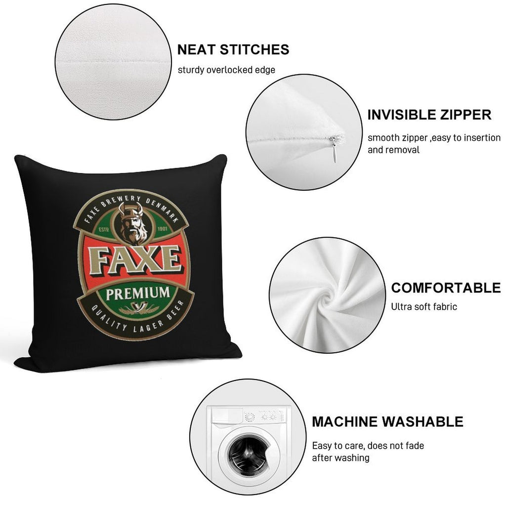 Faxe Premium Beer Soft Durable Construction Throw Pillow