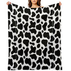 Cow Pattern Costume Shrink-resistant Throw Blanket