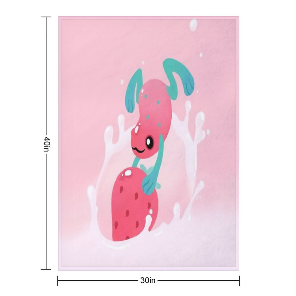 Strawberry Poison Milk 1 Durable Throw Blanket