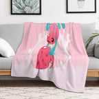 Strawberry Poison Milk 1 Durable Throw Blanket