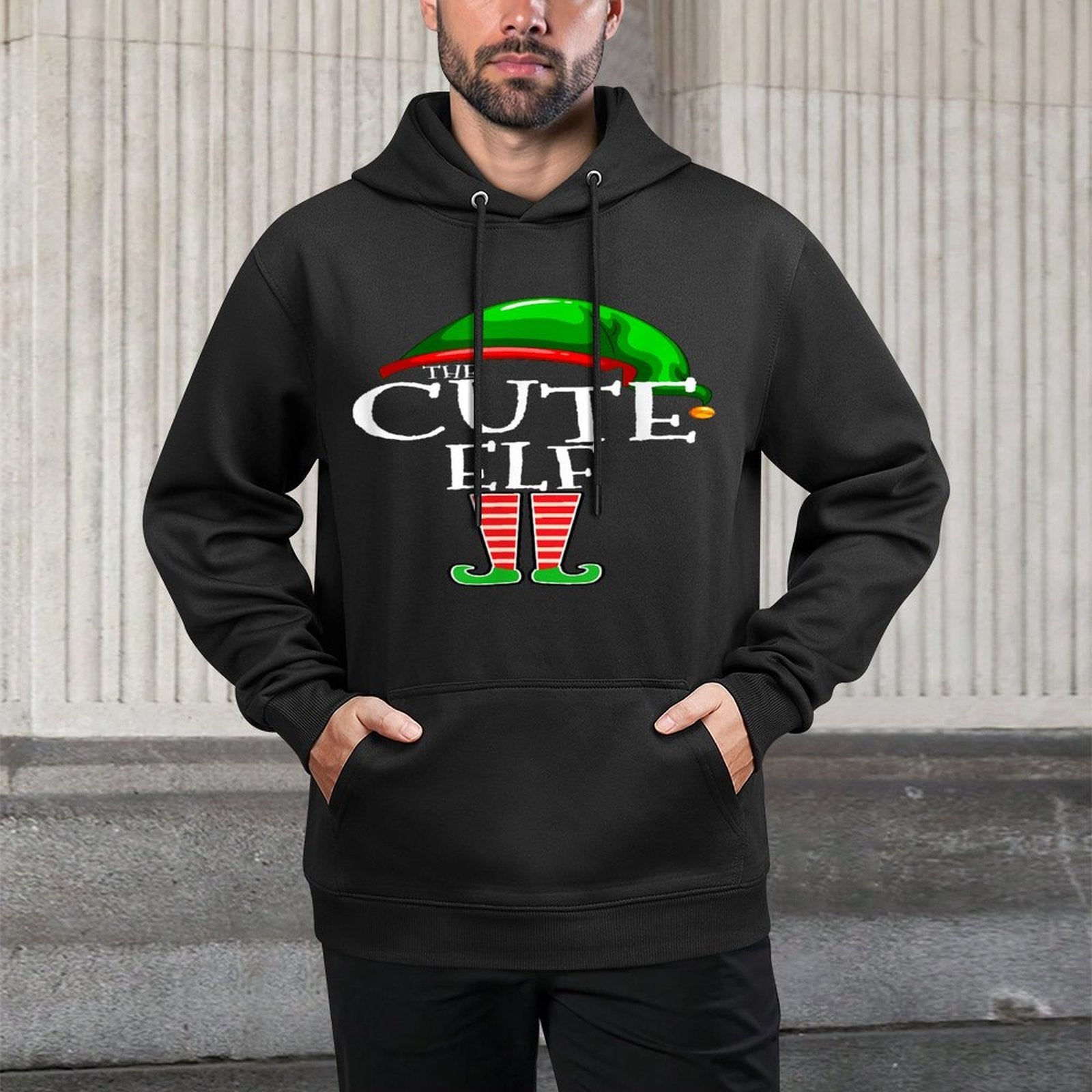 The Cute Elf Group Matching Family Christmas Pilling-Resistant Hoodie