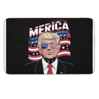 Donald Trump Won Elections 2024 'Merica USA Flag Sunglass Durable Bath Mat