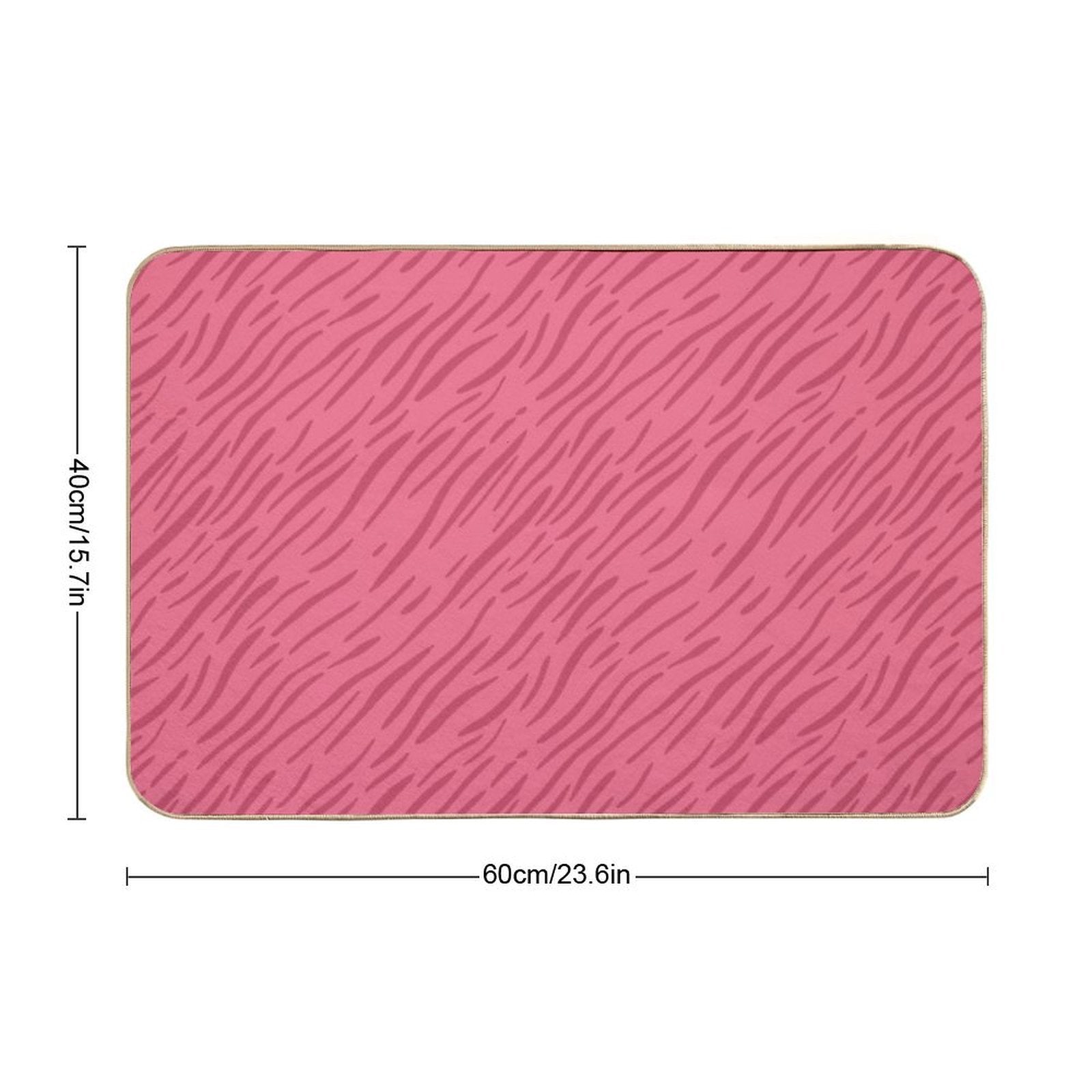 Wavy Stripes - Wavy Stripe Pattern  Eco-Friendly Bath Mat