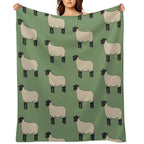 Suffolk Sheep All-season Throw Blanket