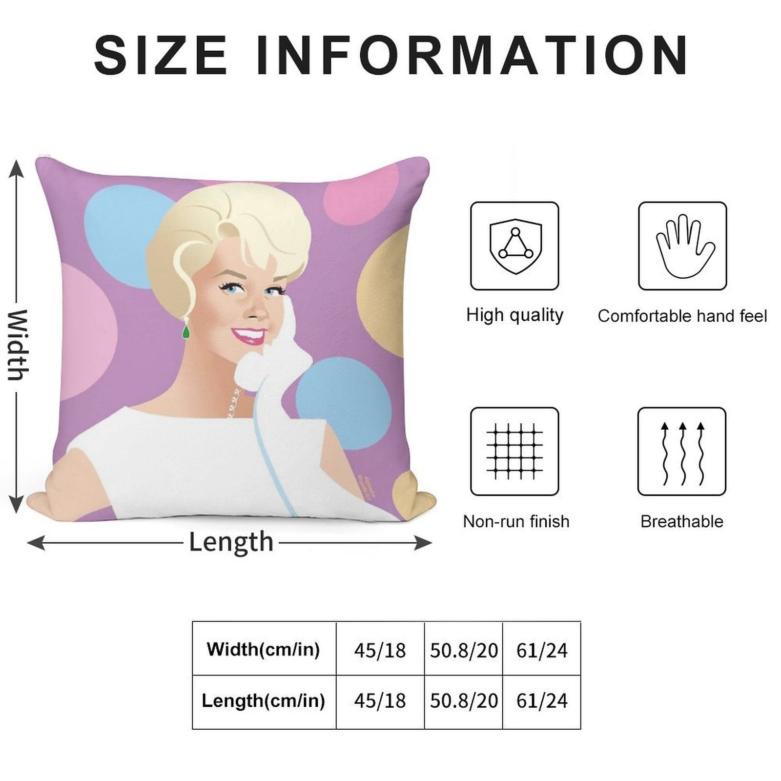 Hello Soft Anti-Pilling Throw Pillow