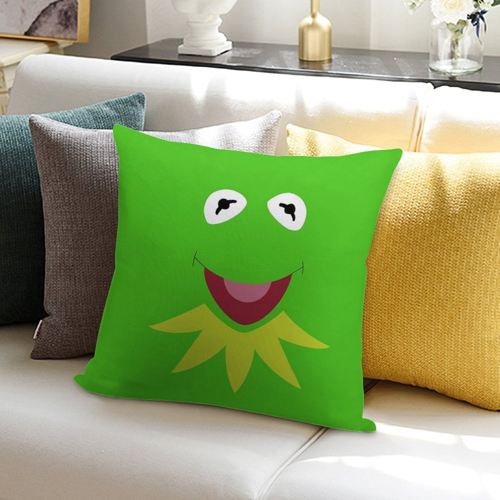 Kermit Soft Easy Maintenance Throw Pillow