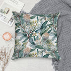Blooming Eucalyptus Pattern 2 Soft Gift Ready Throw Pillow