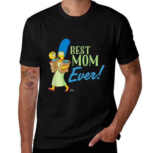 The Simpsons Marge Simpson Best Mom Ever  Wrinkle-resistant T-Shirt