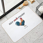 Nice Rooster My Lord  Toxin-Free Bath Mat