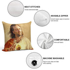 Nicholas Cage Blessing Soft Luxury Feel Throw Pillow