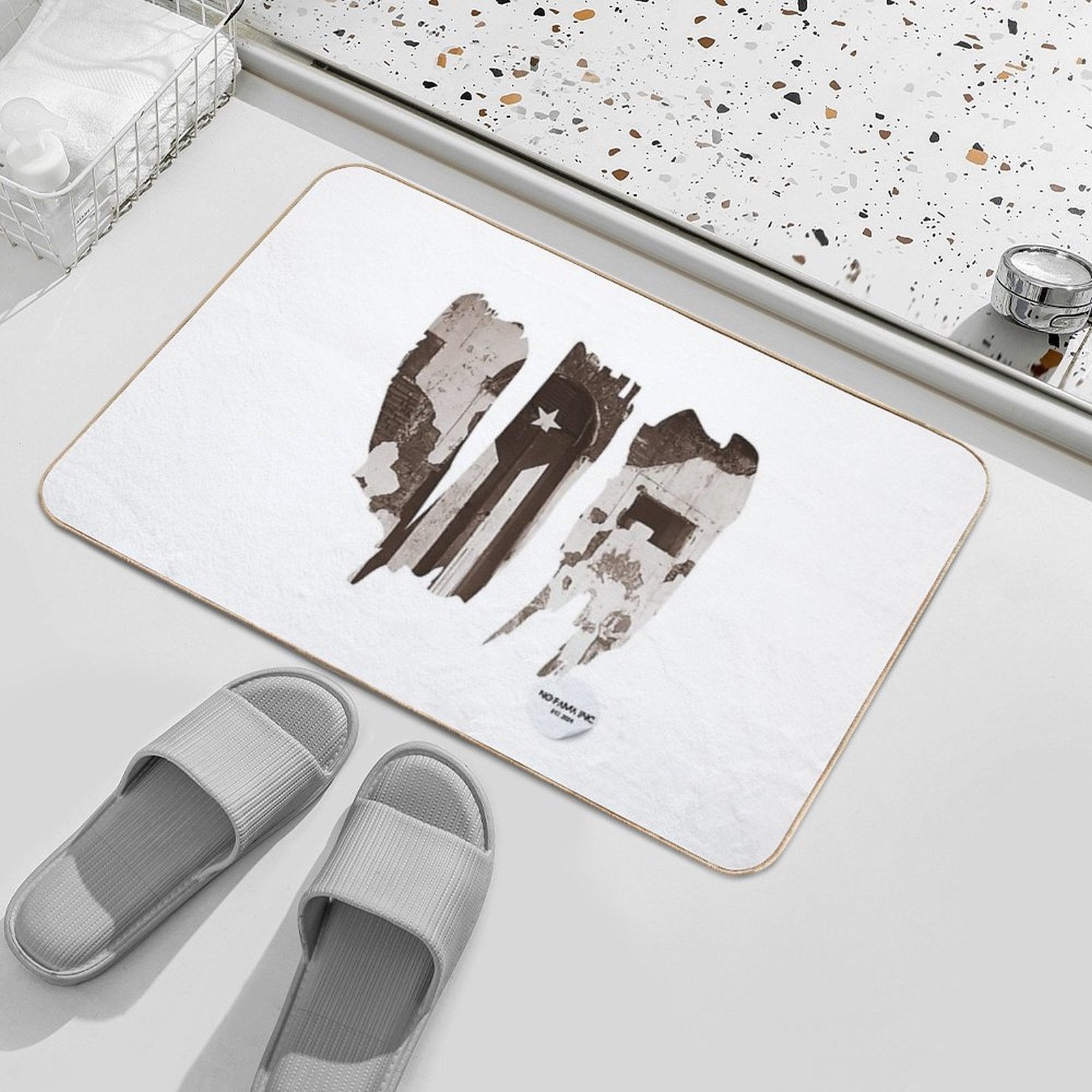 Travel The World Puerto Rico  Long-Lasting Bath Mat