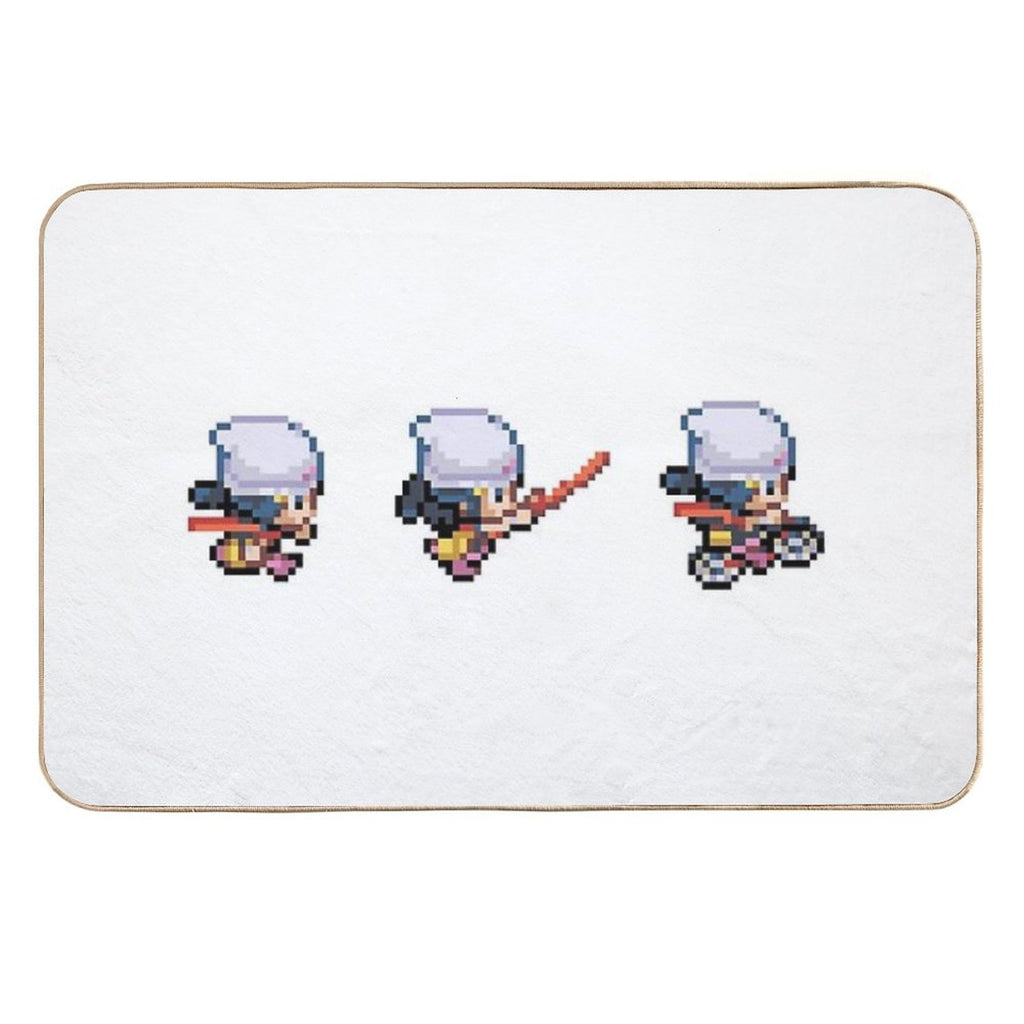 Dawn 3 Pixel Sprites  Absorbent Bath Mat