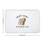 Enjoy Every Sandwich  Toxin-Free Bath Mat