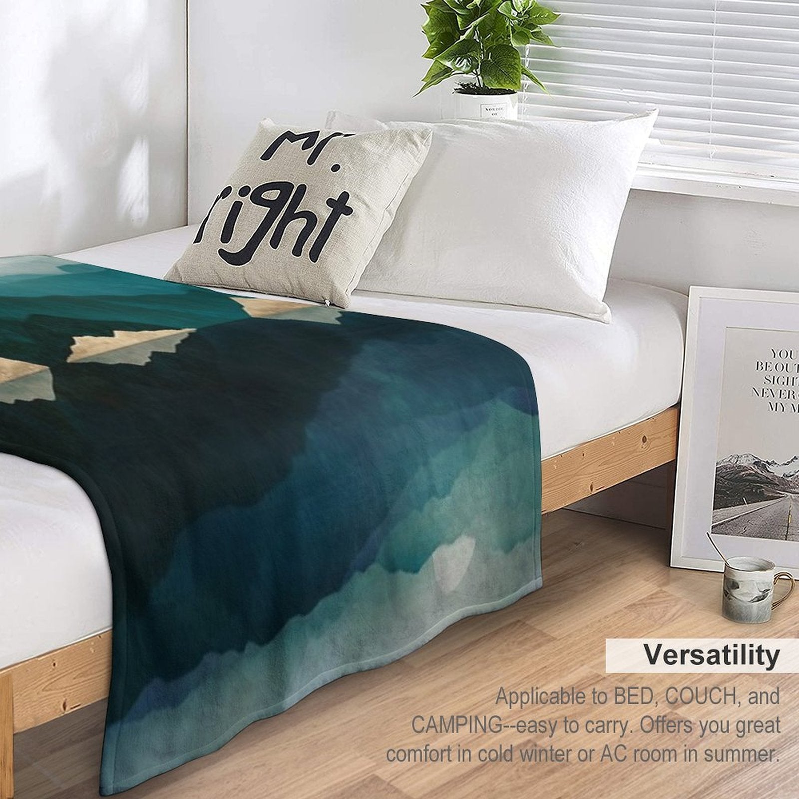 Waters Edge Reflection Quick-dry Throw Blanket