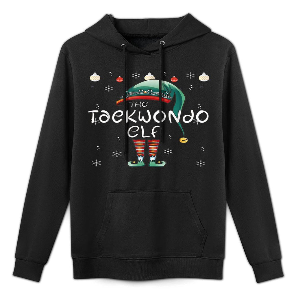 Christmas Pajama  The Taekwondo Elf Adjustable Hood Hoodie