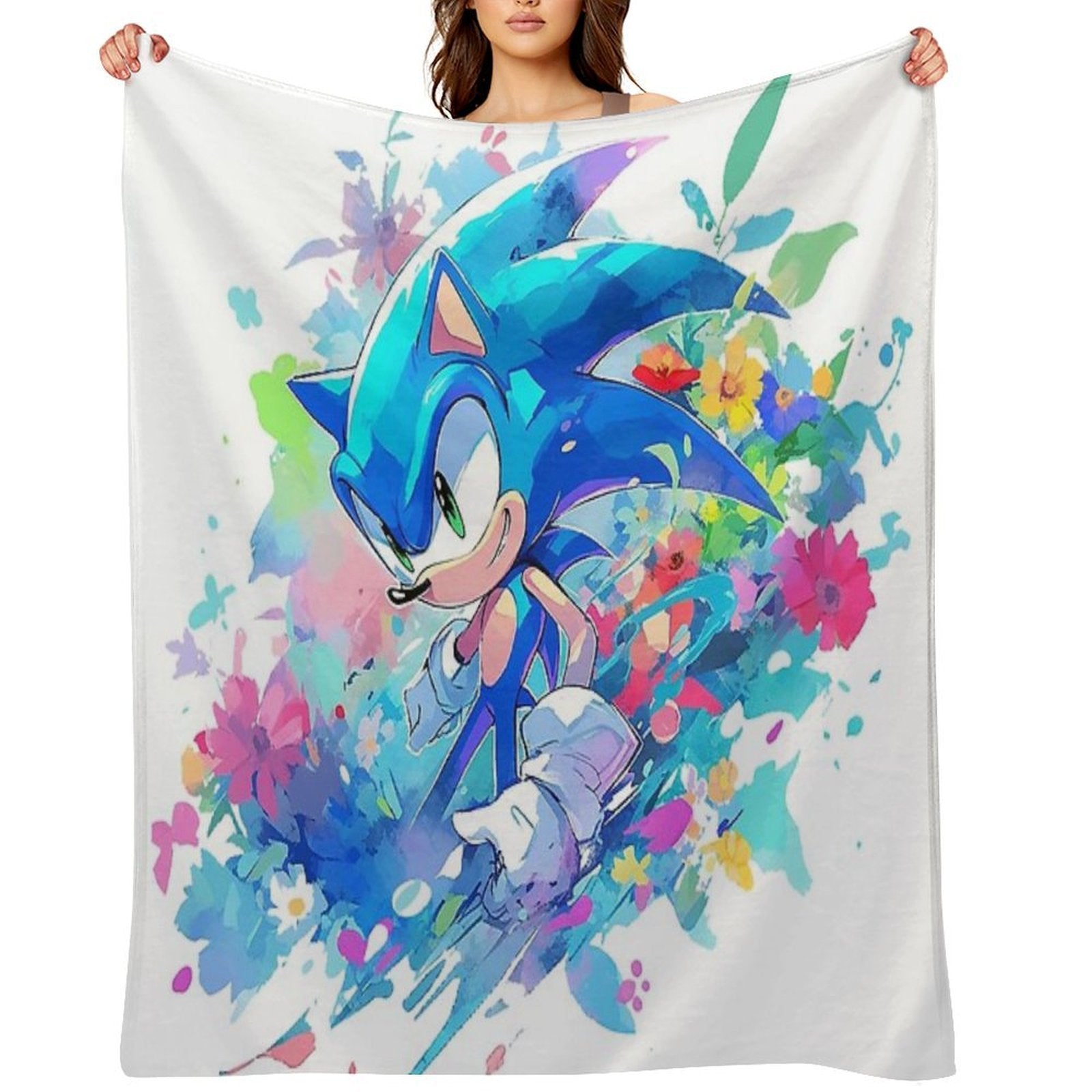 Soniccccc Eco-conscious Throw Blanket