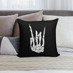 Skeleton Rocker Hand Soft Multiple Sizes Throw Pillow