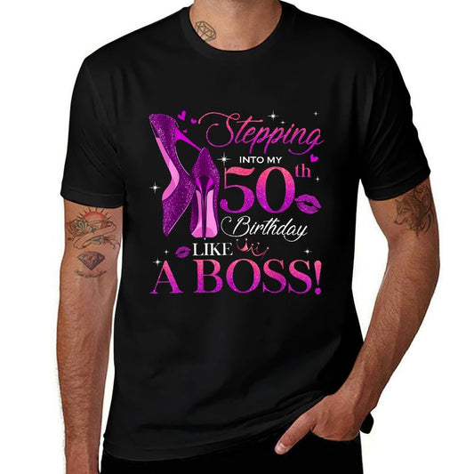 Womens Chapter 50 Fabulous Since 1973 50th Birthday Queen  Summer-ready Fabric T-Shirt