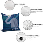 Heron Soft Decorative Cover Throw Pillow