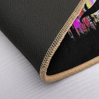 Alien UFO T-Rex Abduction Colorful Forest  Multi-Purpose Bath Mat