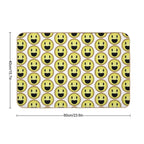 Rainbow Smiley  Easy Maintenance Bath Mat