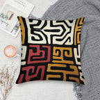 African Mudcloth Soft Washable Throw Pillow