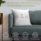 Milk Bear & Mocha Bear Soft Fade-Resistant Throw Pillow