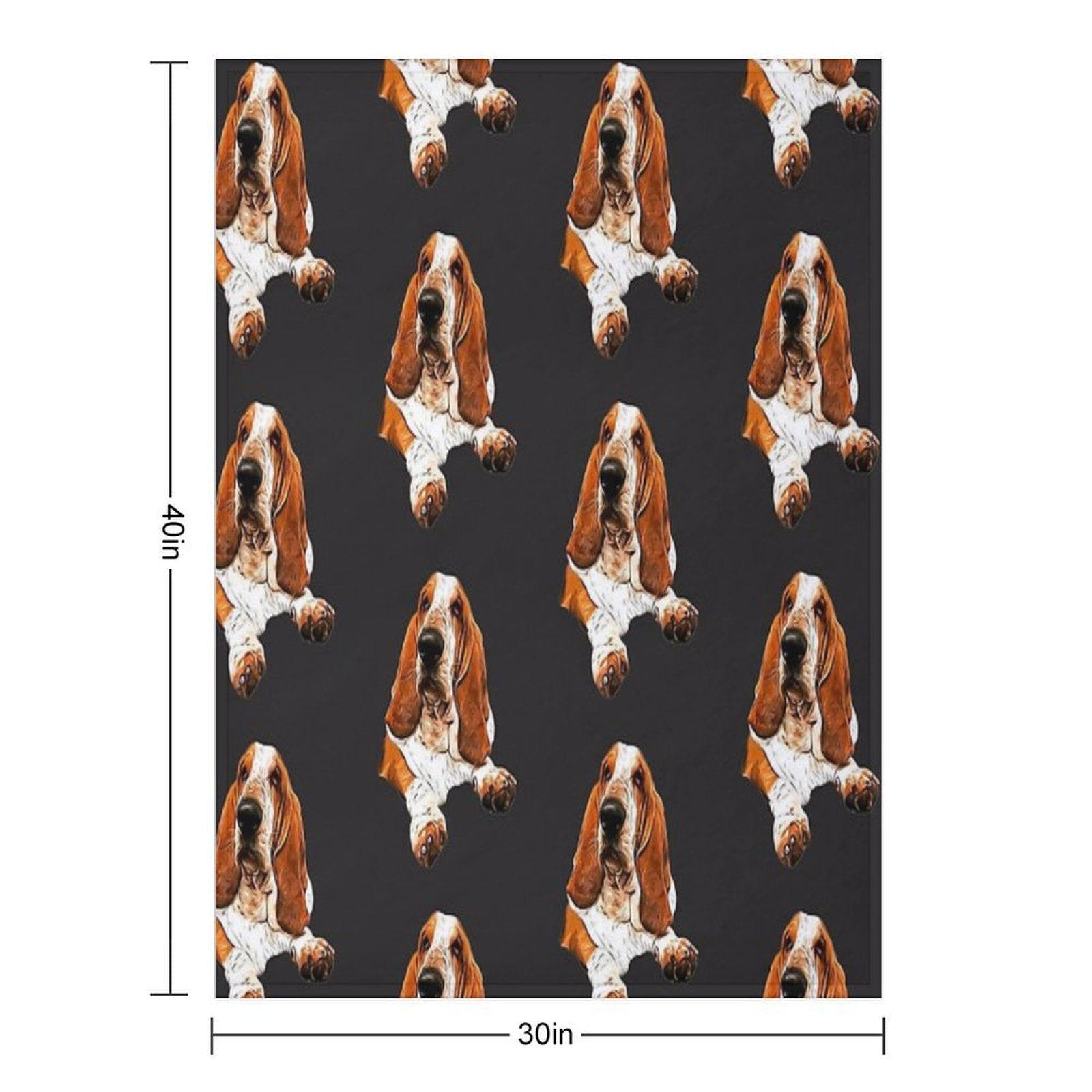 Basset Hound - The Gorgeous Look! Comfort Throw Blanket