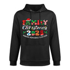 Family Christmas 2025 Matching Outfit Xmas Squad Santa Group Breathable Fabric Hoodie