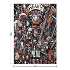 Heavy Metal Sustainable Throw Blanket