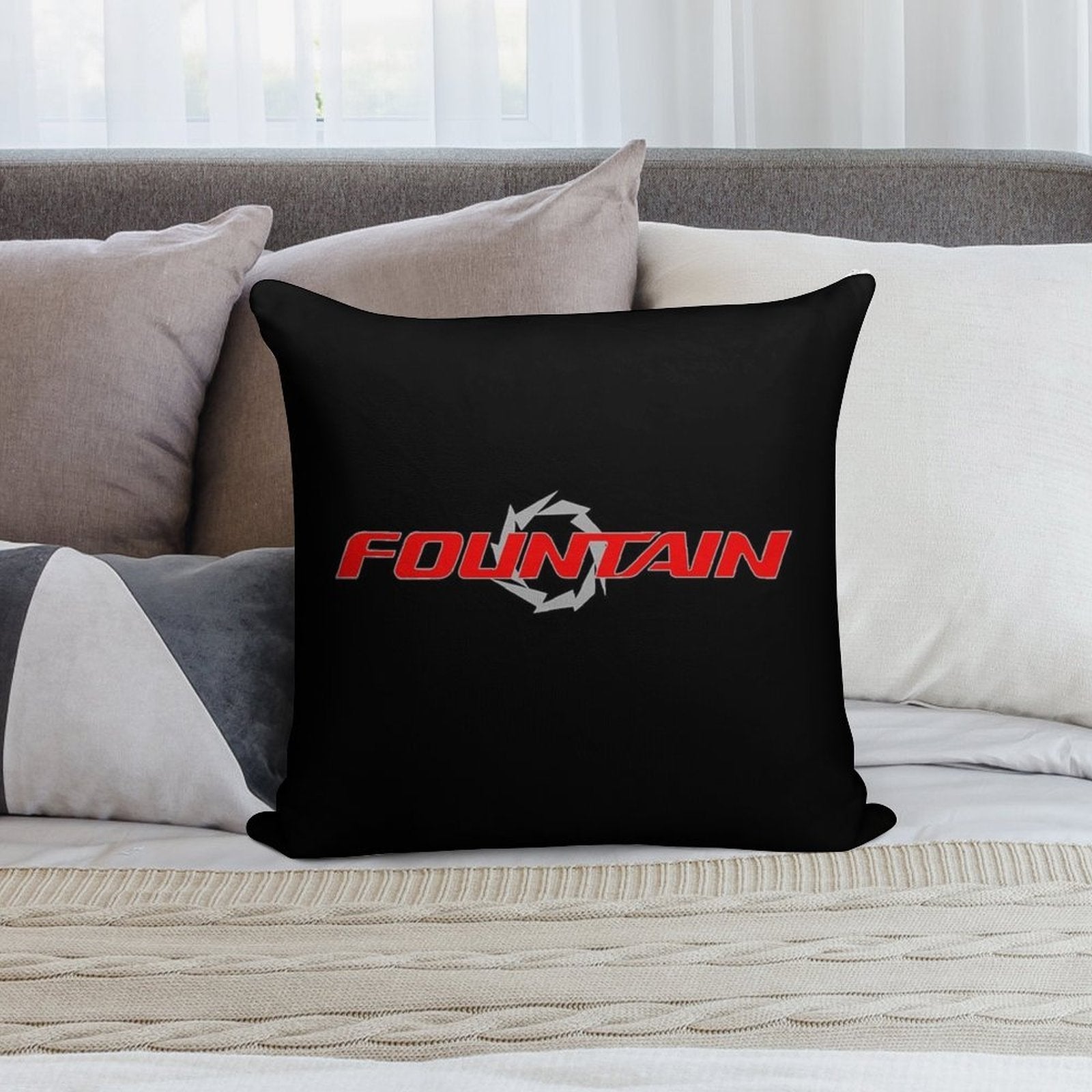 Fountain Powerboats Boat Soft Fade-Resistant Throw Pillow