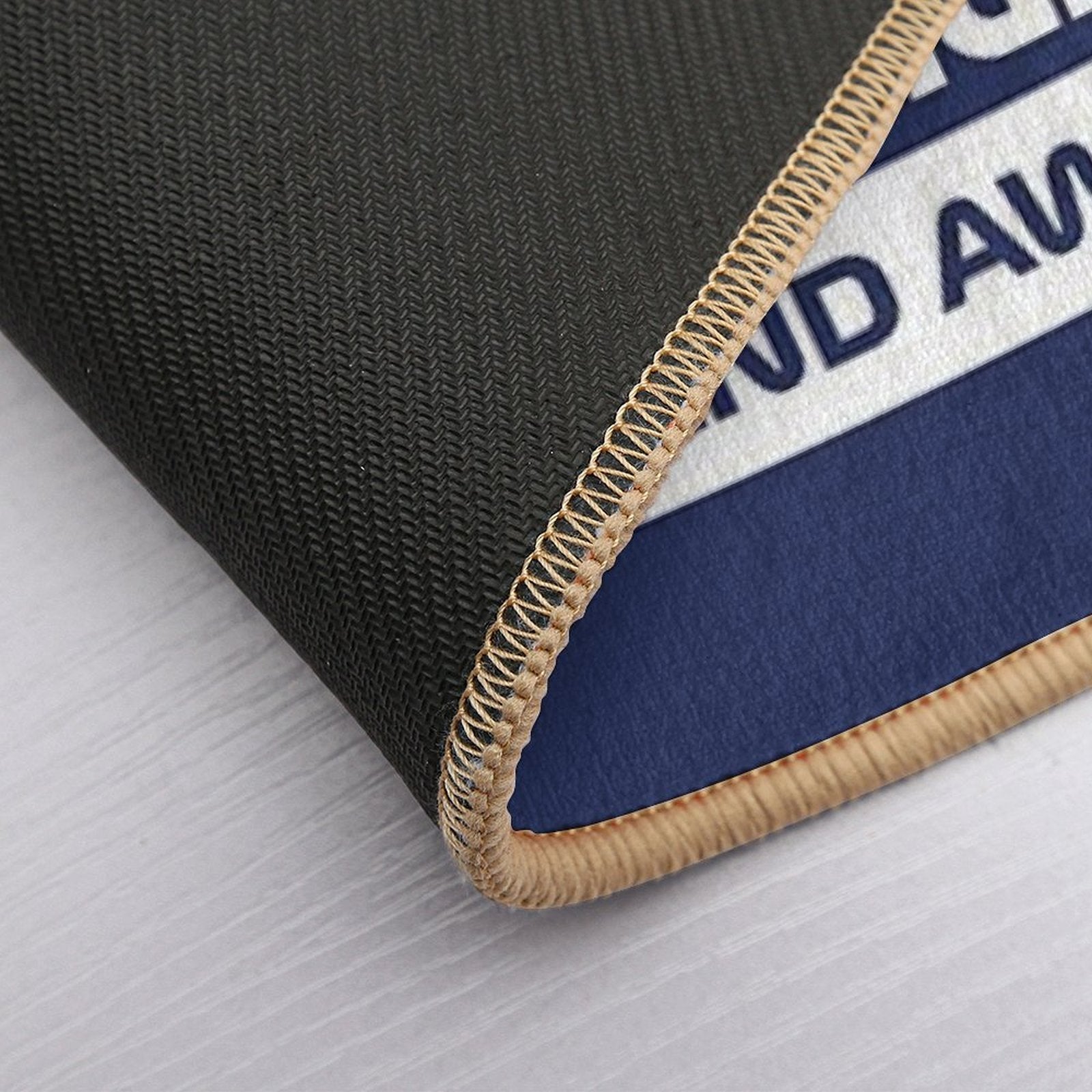 It's Lights Out And Away We Go! - Version 2 (Dark Blue BG)  Multi-Purpose Bath Mat