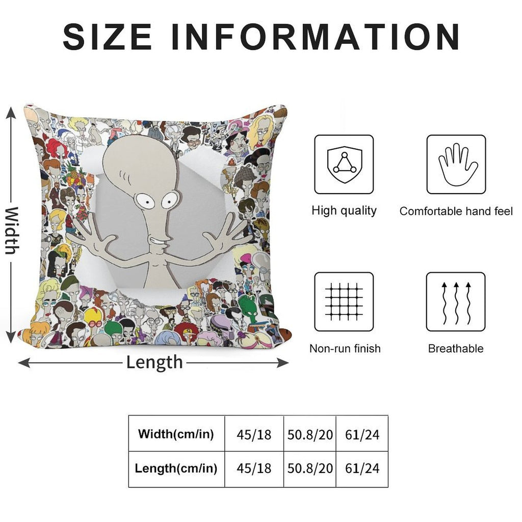 It's Me Roger! Soft Shrink-Resistant Throw Pillow