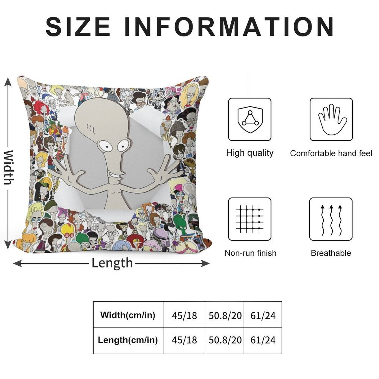 It's Me Roger! Soft Shrink-Resistant Throw Pillow