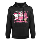Im Dreaming of A Pink Christmas Snowman Tree Cake Xmas Casual Wear Hoodie
