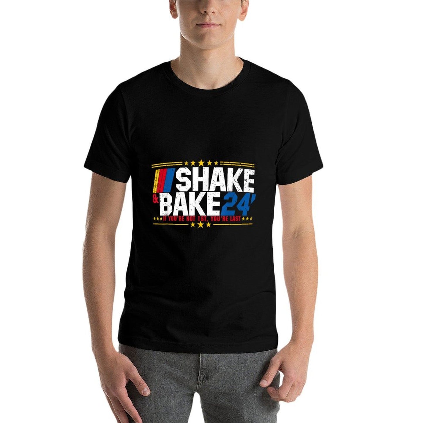 Shake And Bake 24 If You're Not 1st You're Last Meme Combo  Oversized Silhouette T-Shirt