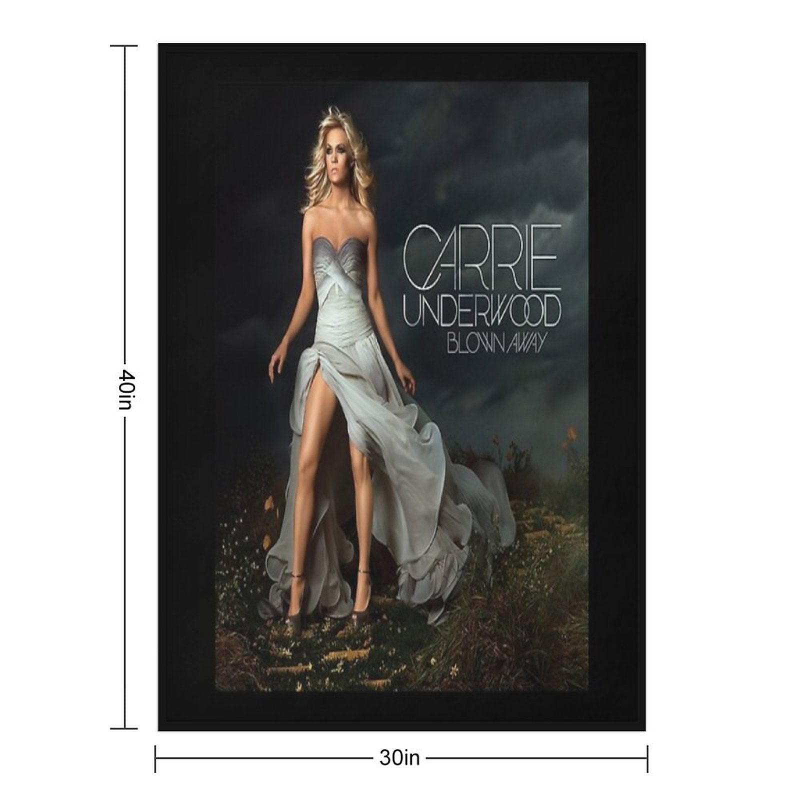 Carrie Underwood Blown Away Shrink-resistant Throw Blanket