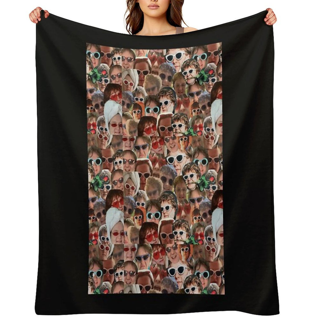 Lewis Capaldi Collage Repeat Print Eco-conscious Throw Blanket