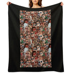 Lewis Capaldi Collage Repeat Print Eco-conscious Throw Blanket